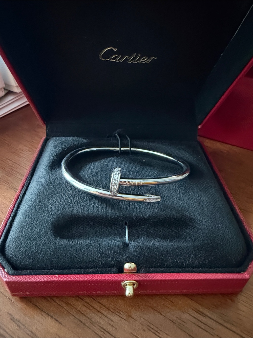 Nail Bracelet with Cubic Zurconia Accents